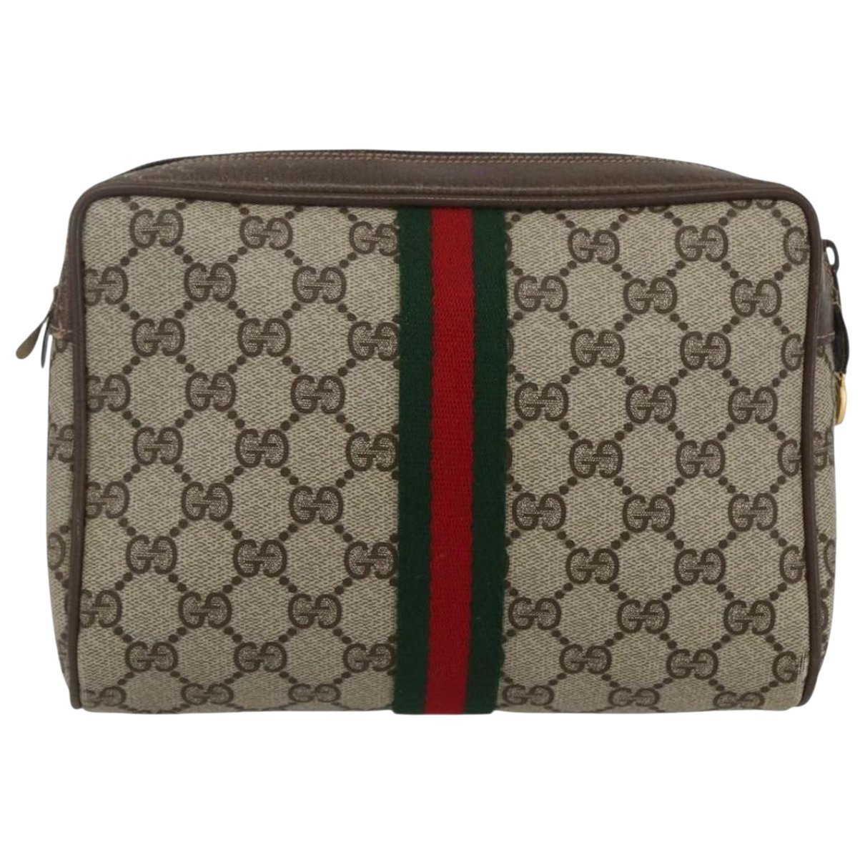 Leather clutch bag