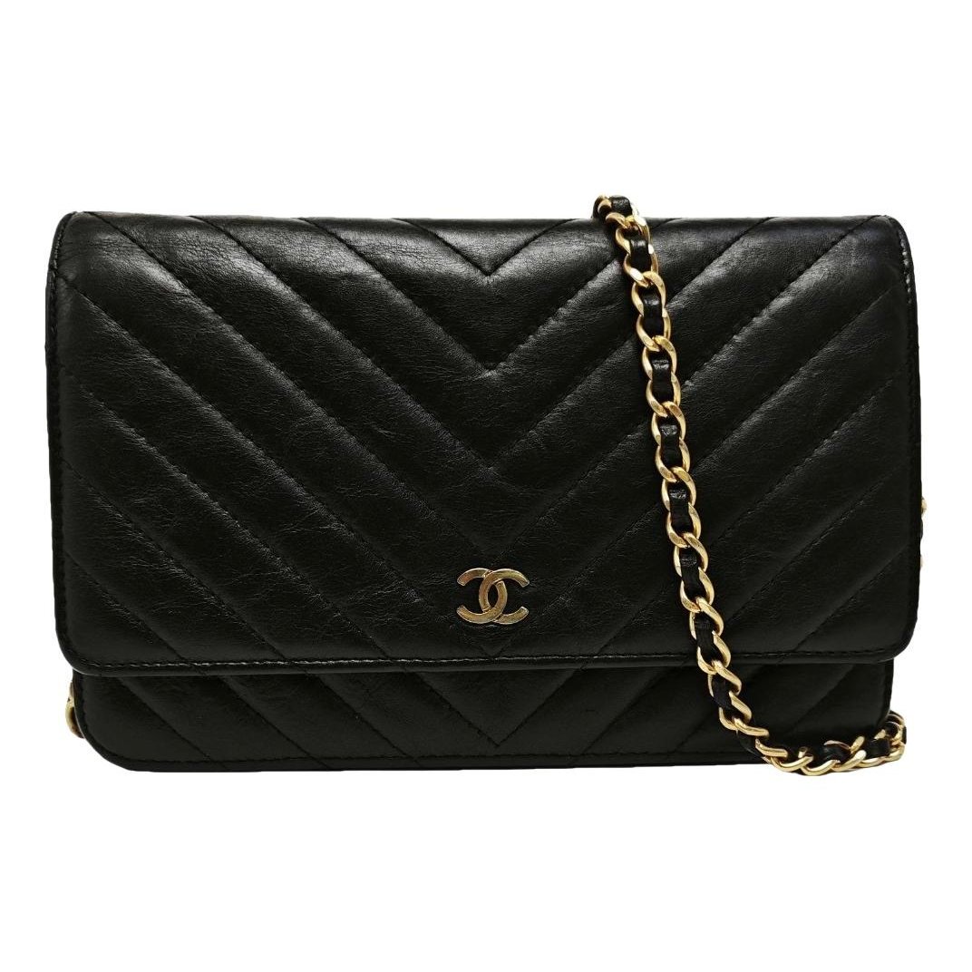Wallet On Chain Timeless/Classique leather crossbody bag