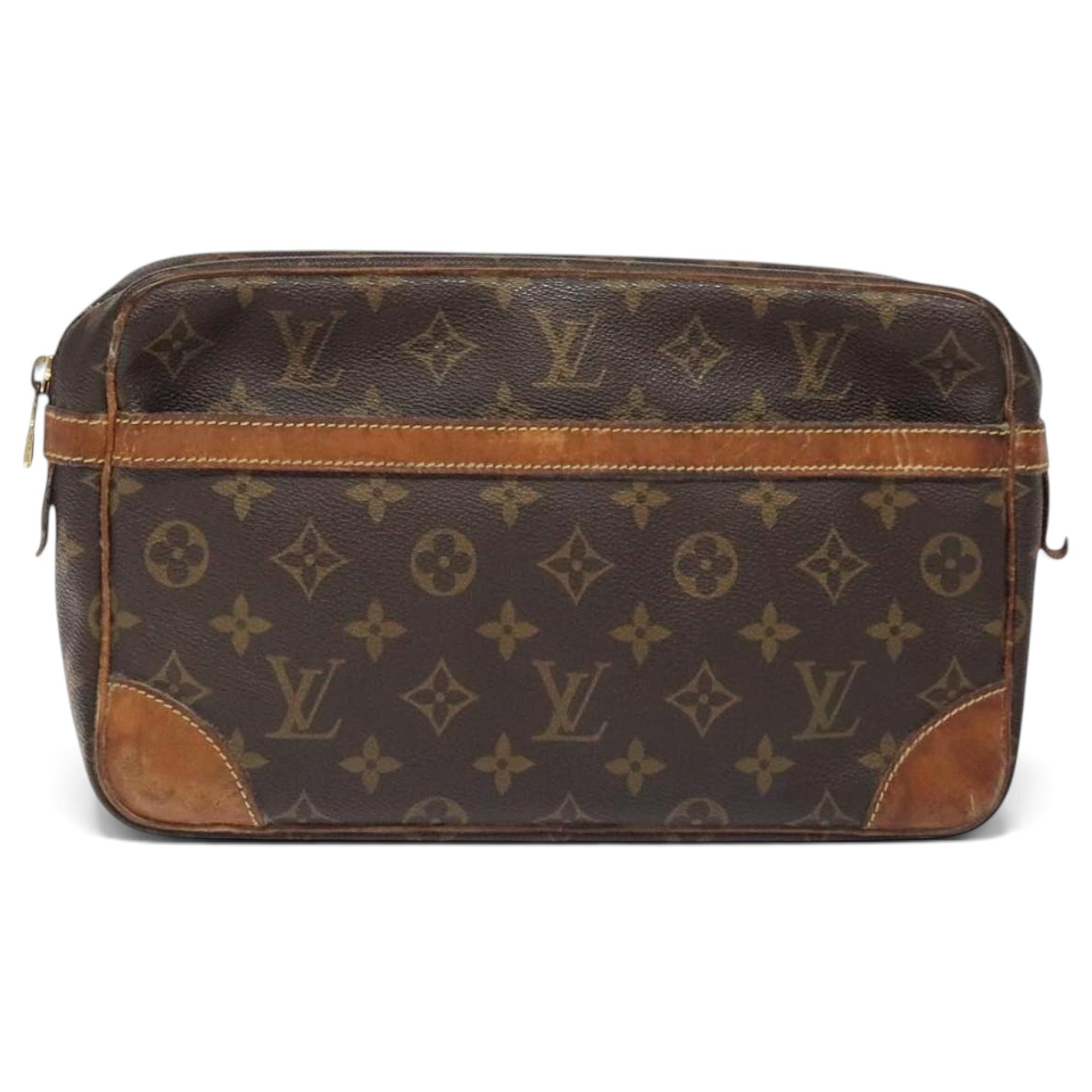 Leather clutch bag