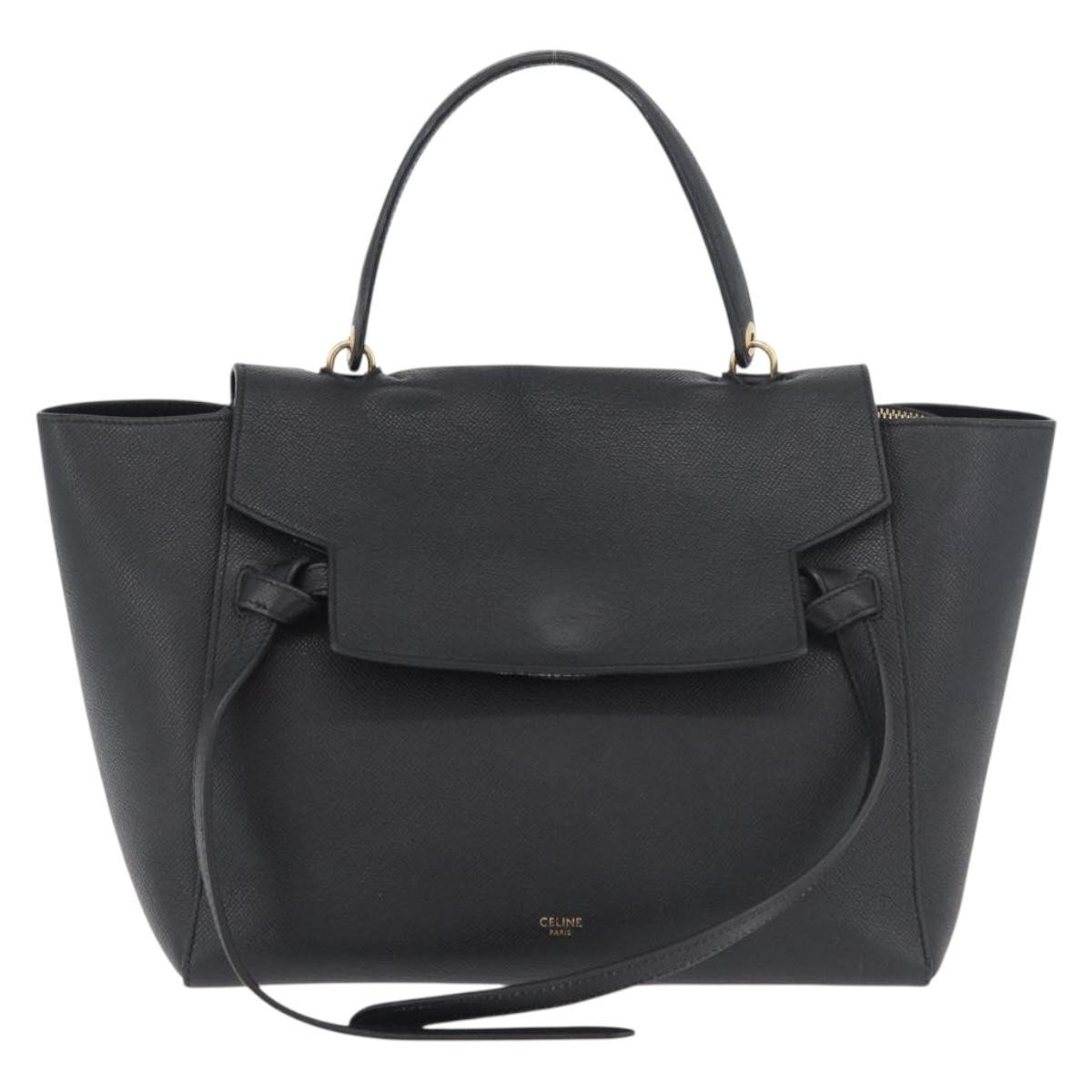Belt leather handbag