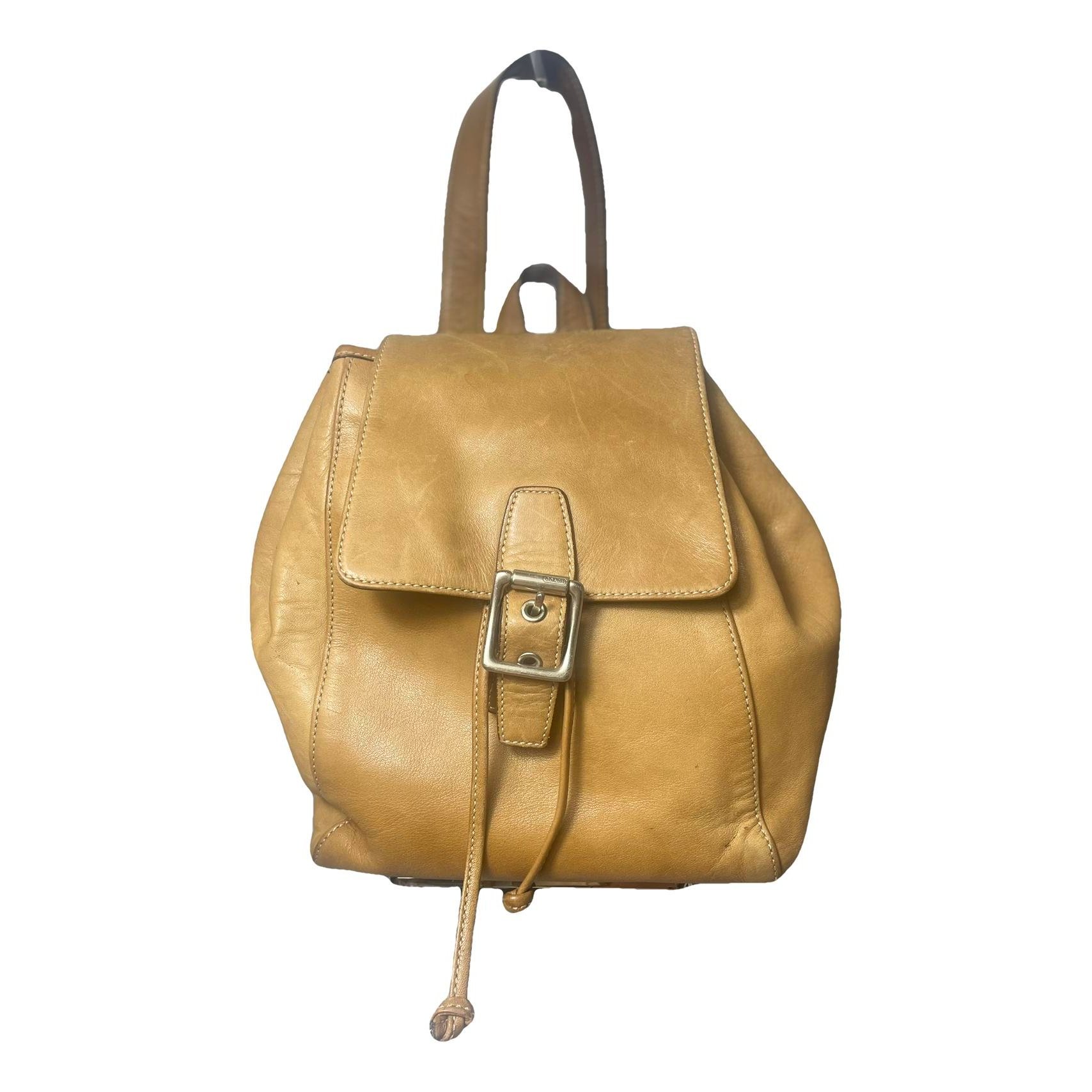 Leather backpack