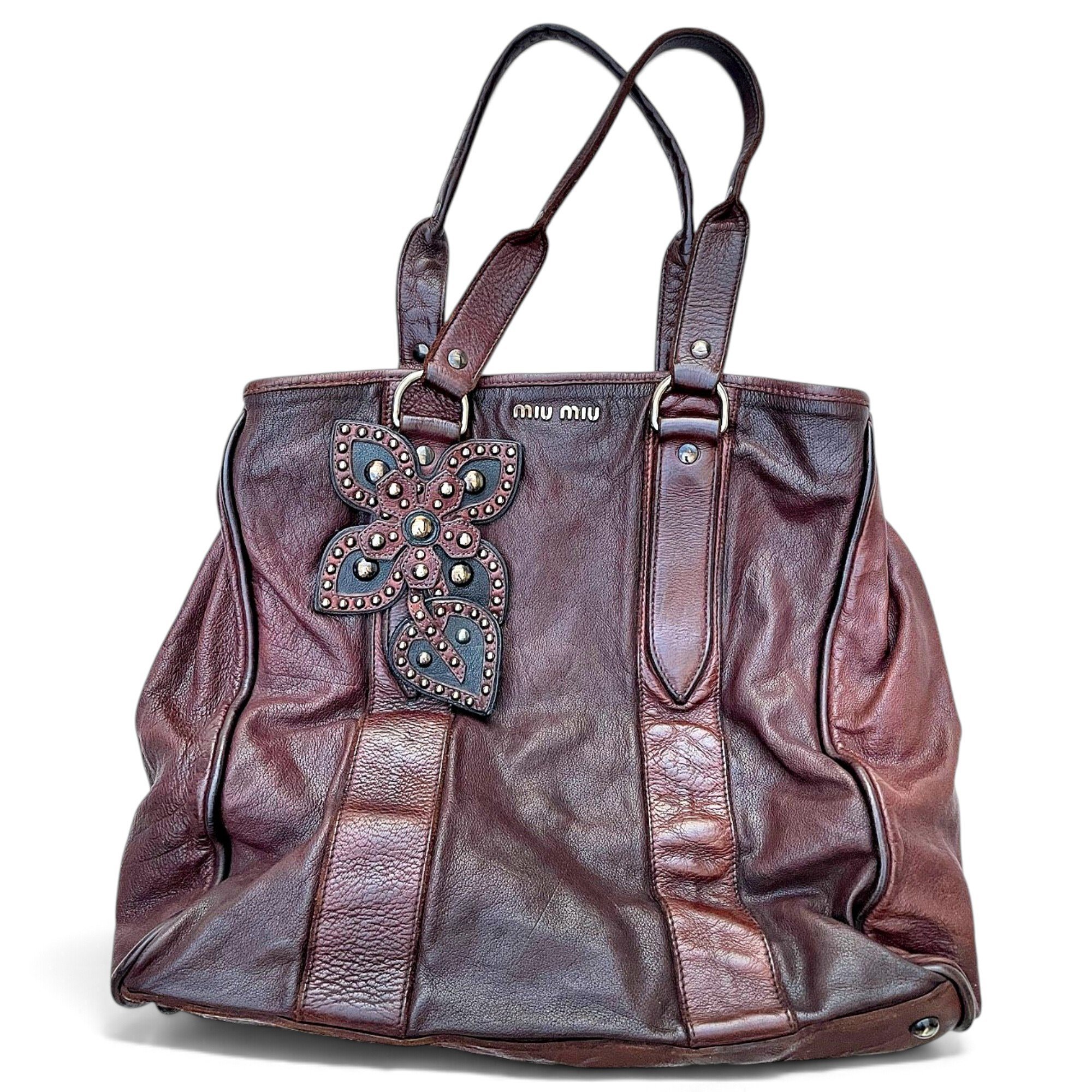 Leather tote