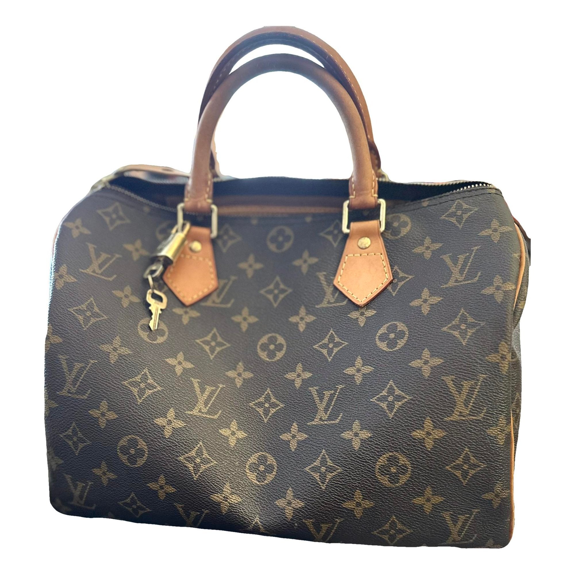 Speedy leather handbag