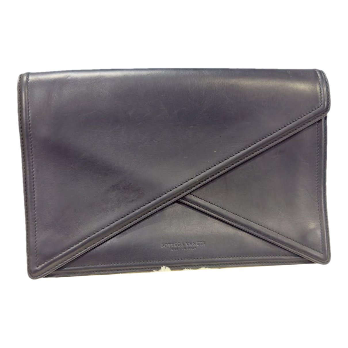 Leather clutch bag