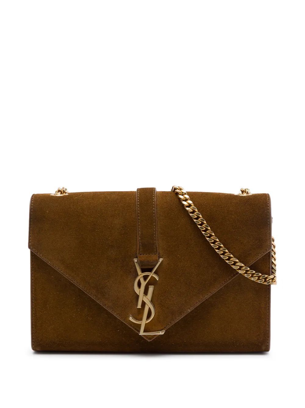 2015 Small Suede Monogram Envelope crossbody bag