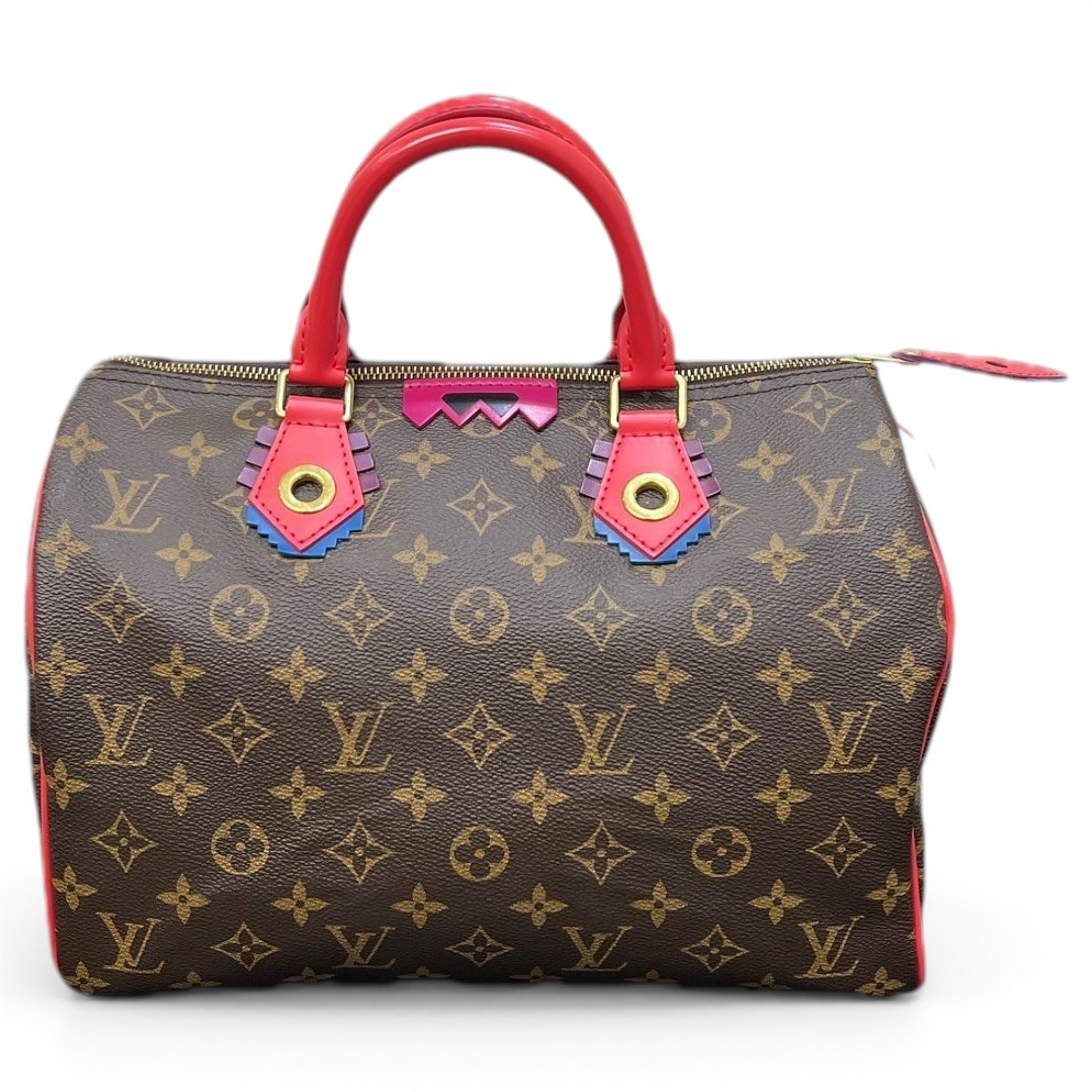Speedy leather handbag