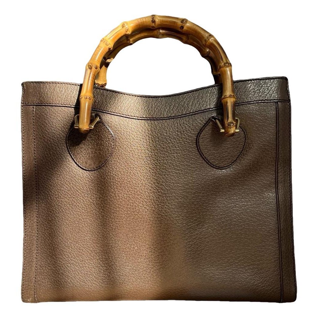Bamboo leather handbag