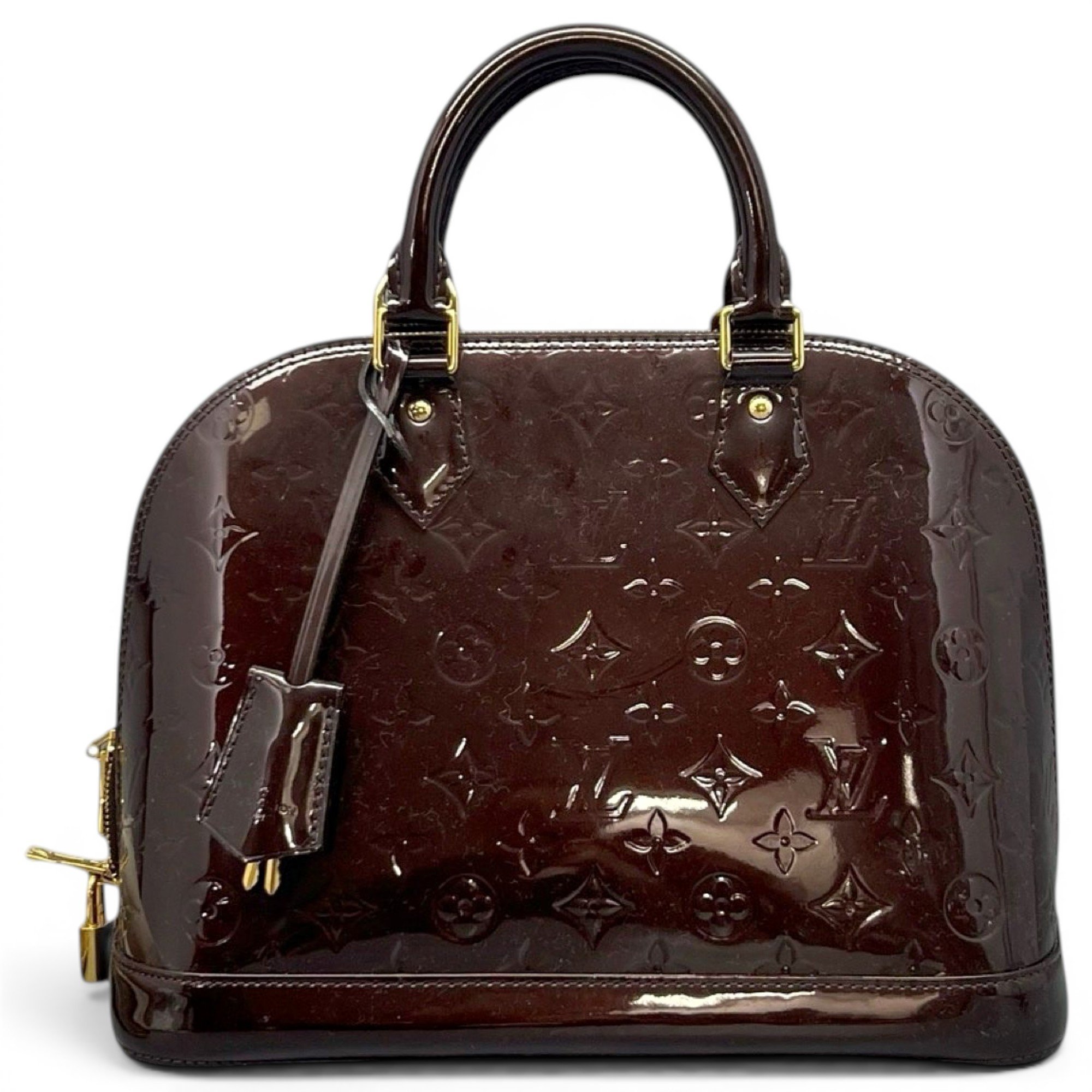 Alma patent leather handbag