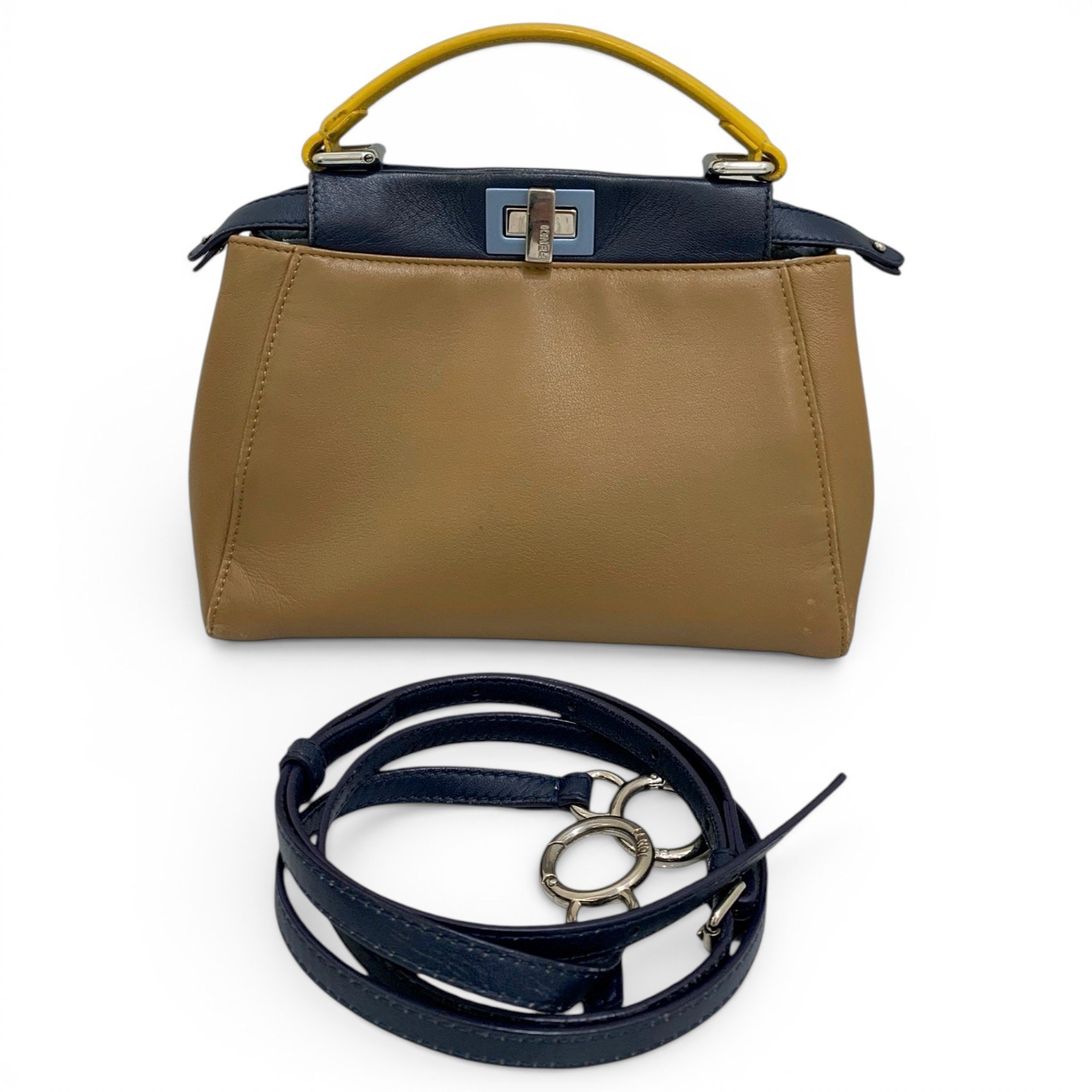 Peekaboo leather handbag