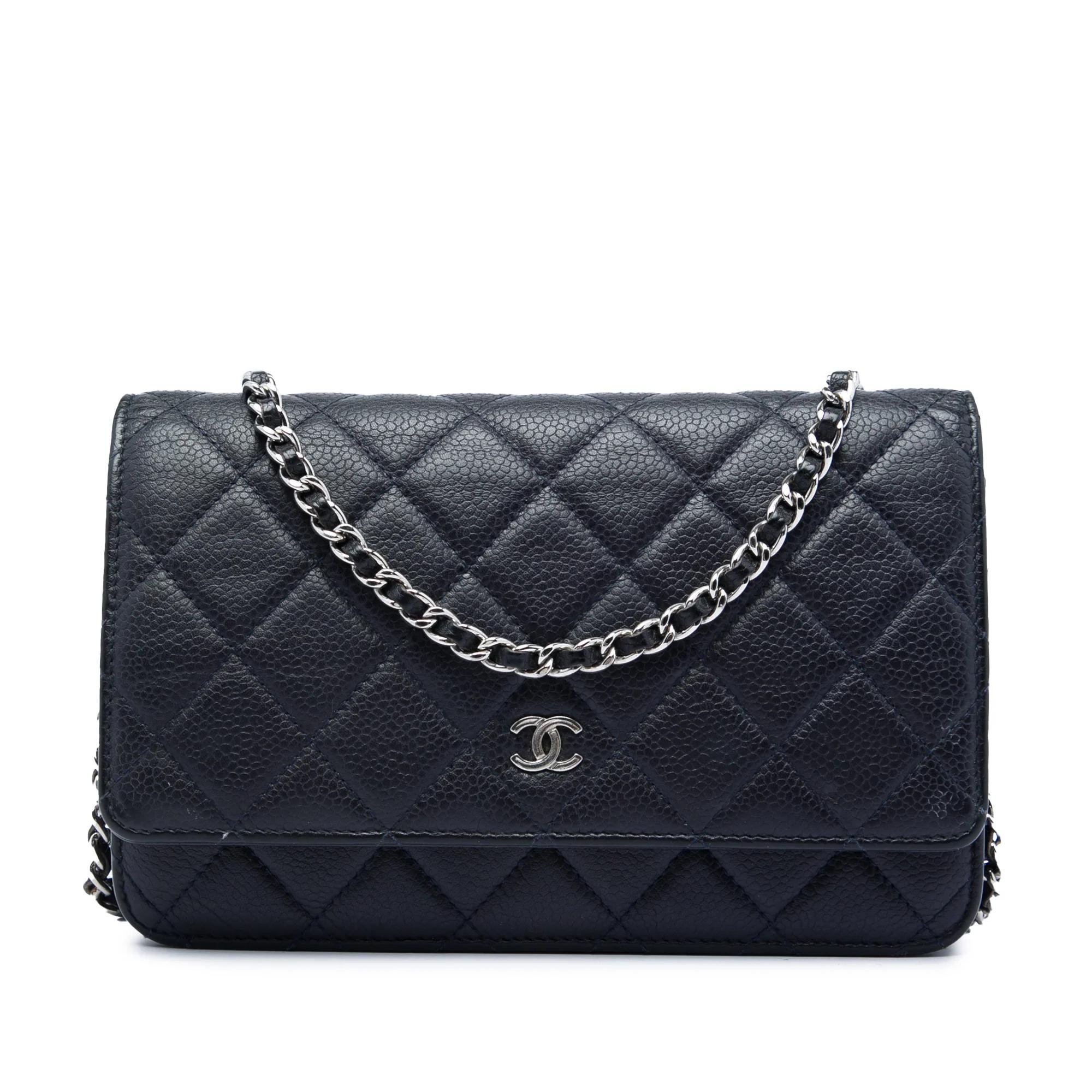Wallet On Chain leather crossbody bag
