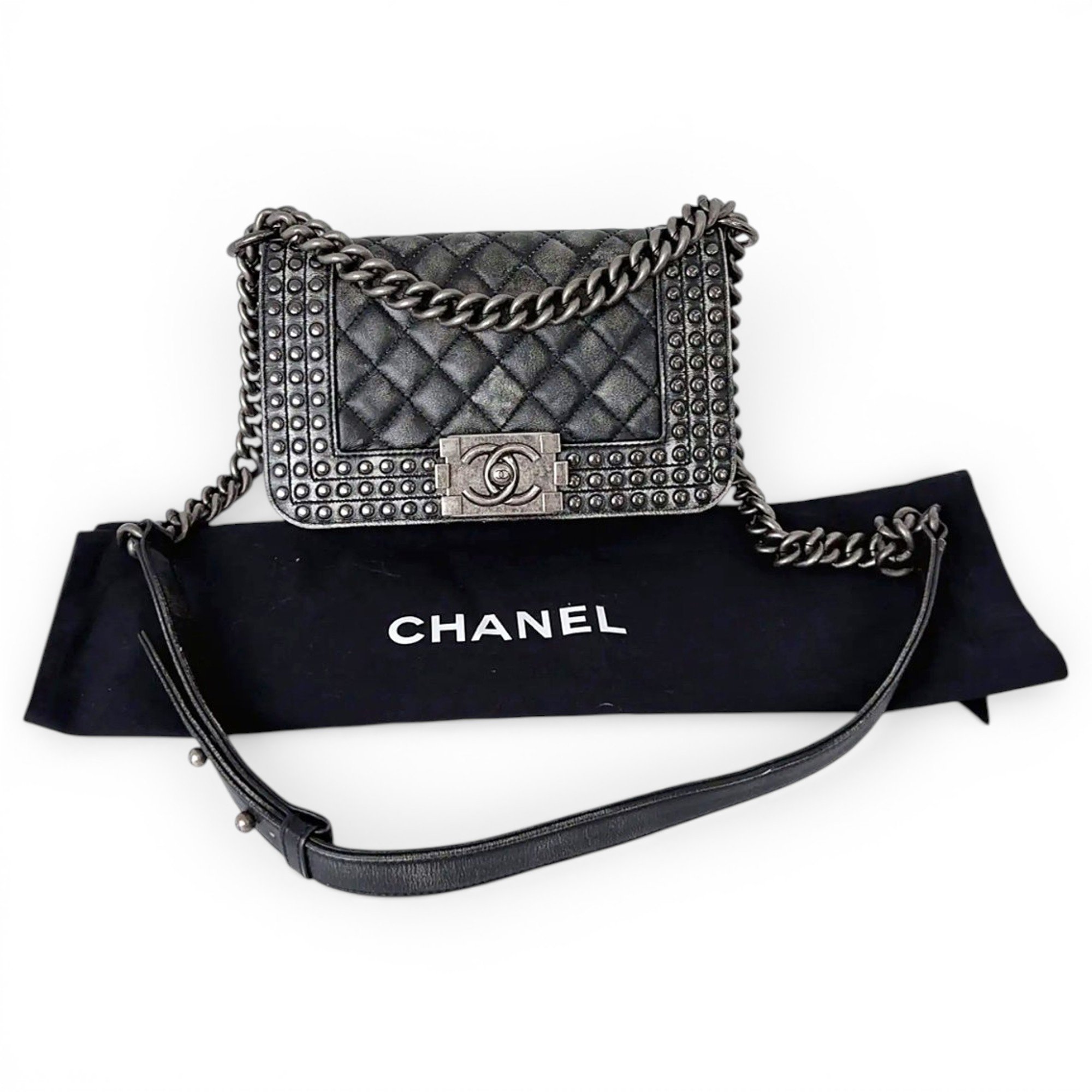 Boy leather crossbody bag