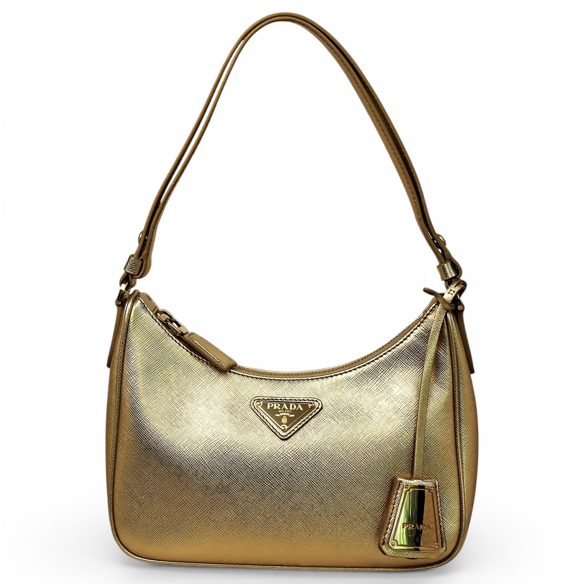 Re-edition leather handbag