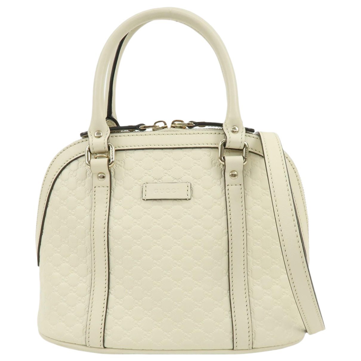 Dôme leather handbag