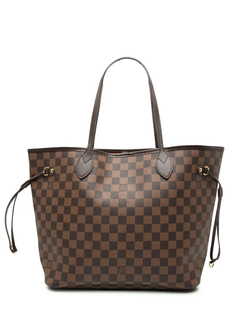 2012 Damier Ebene Neverfull MM tote bag