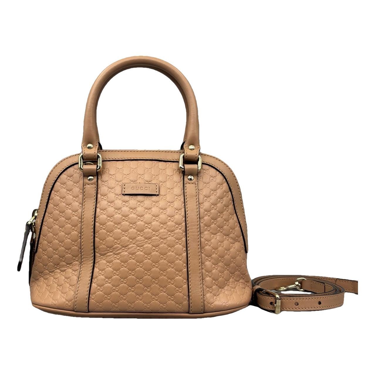 Dôme leather handbag