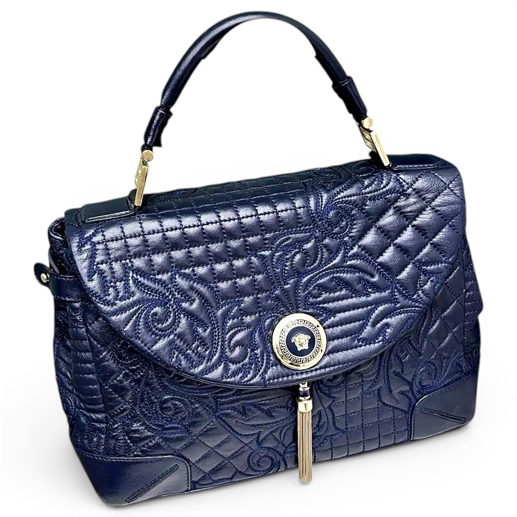Versace DV ONE leather handbag