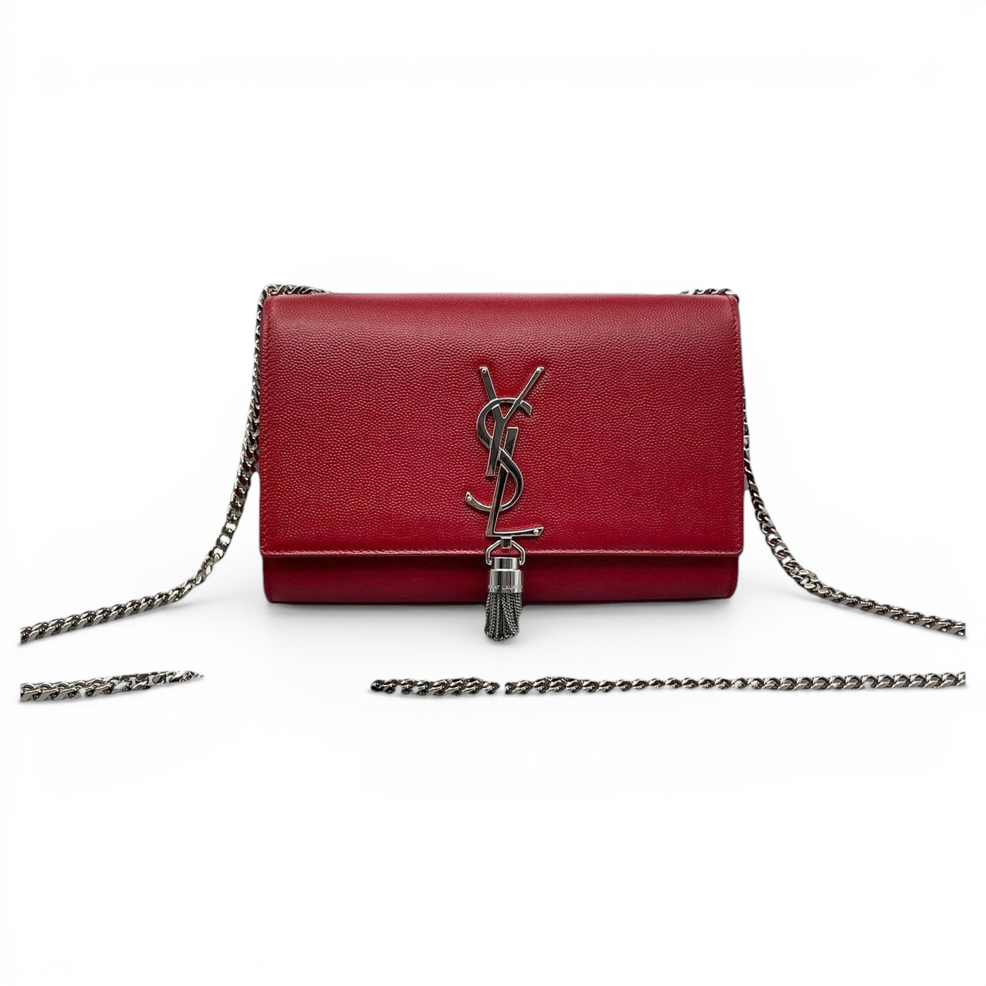 Pompom Kate leather handbag