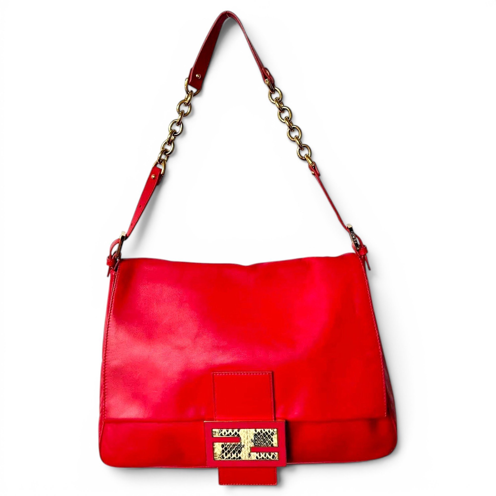 Baguette leather handbag