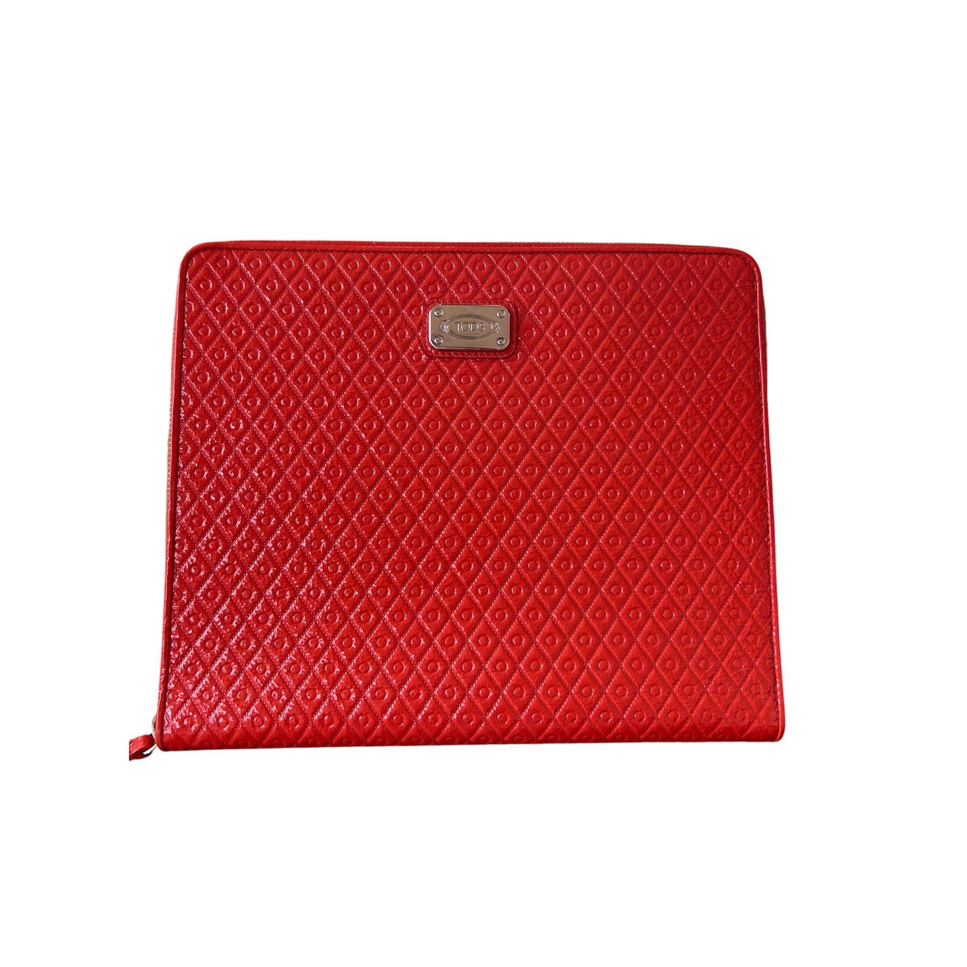 Leather clutch bag