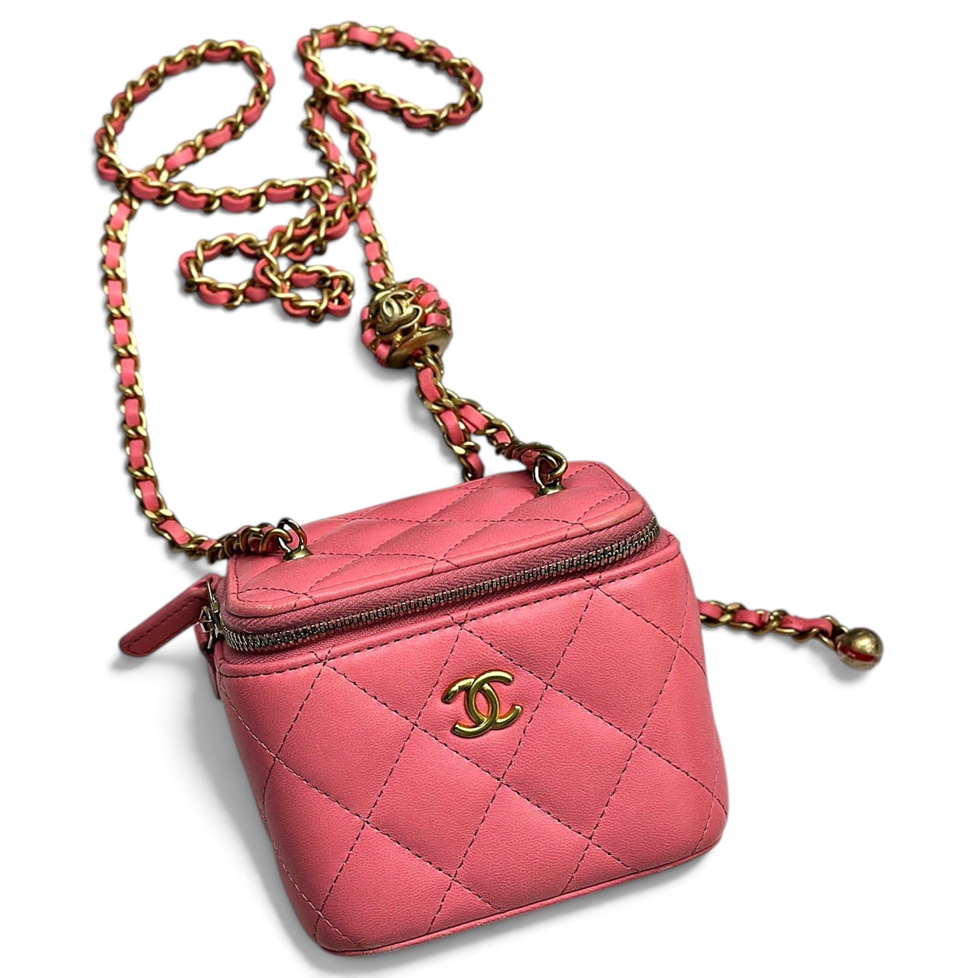 Trendy CC Vanity leather handbag