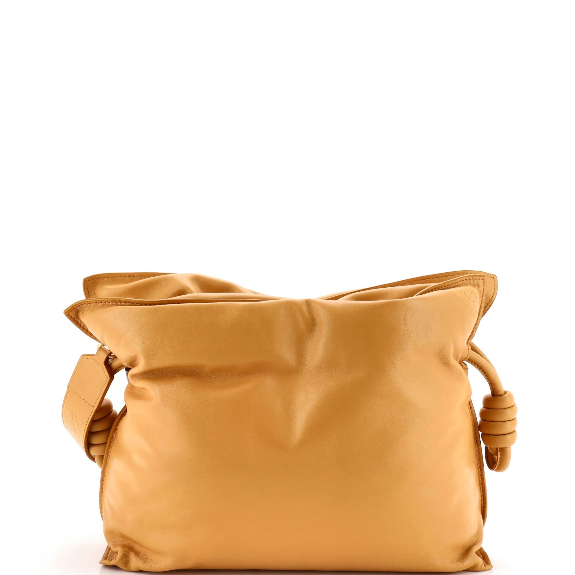 Puffer Flamenco Knot Clutch Leather Small