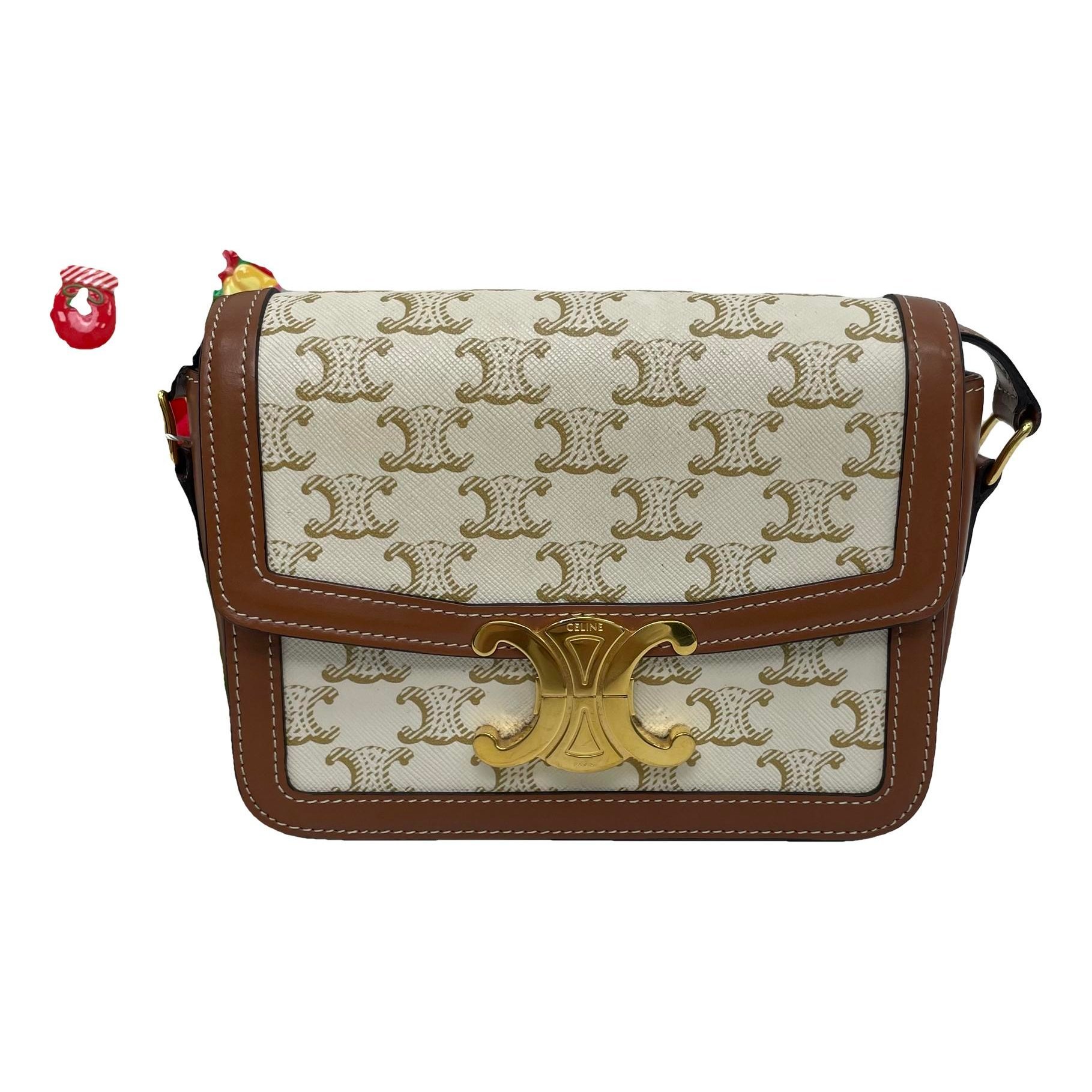 Triomphe leather handbag