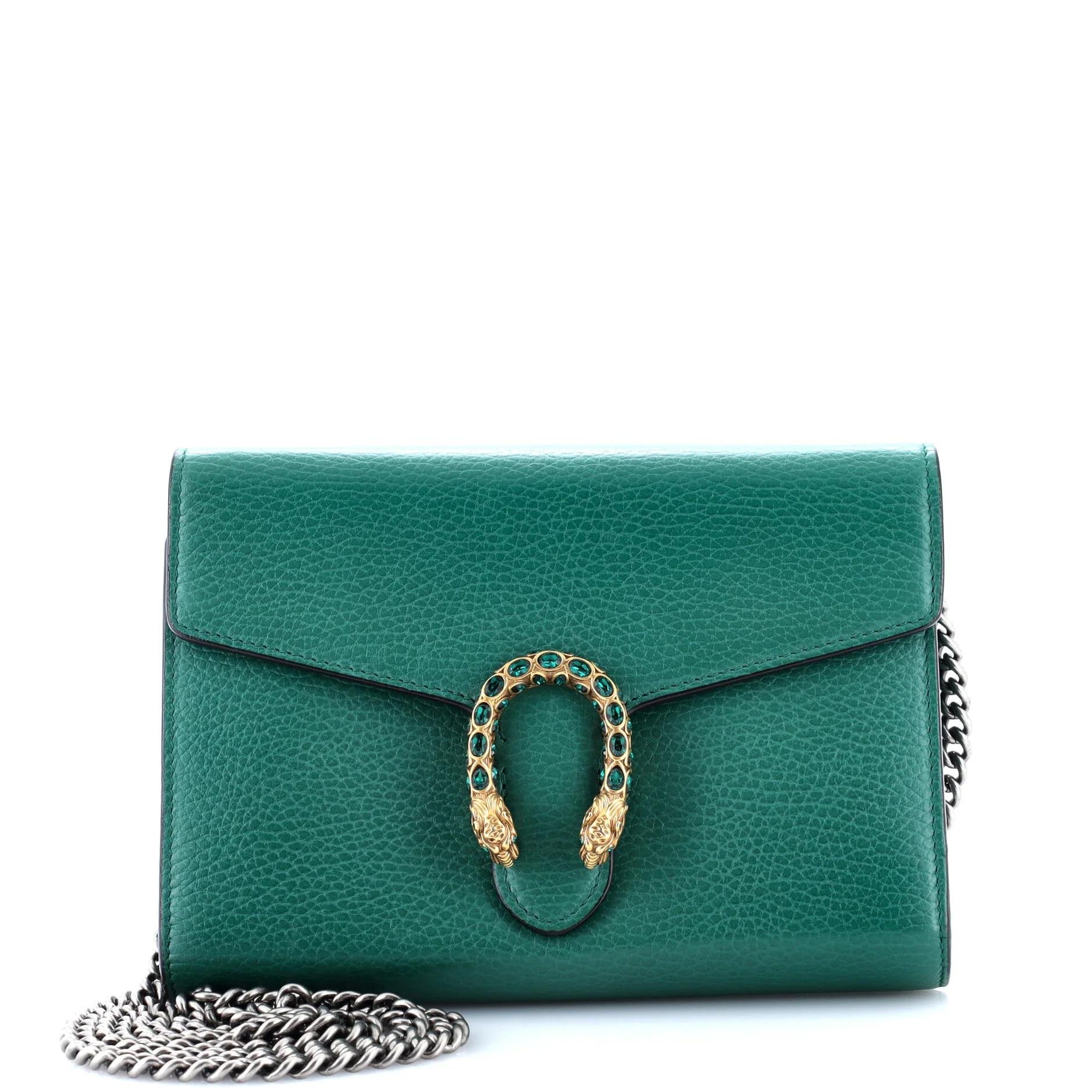 Dionysus Chain Wallet leather crossbody bag