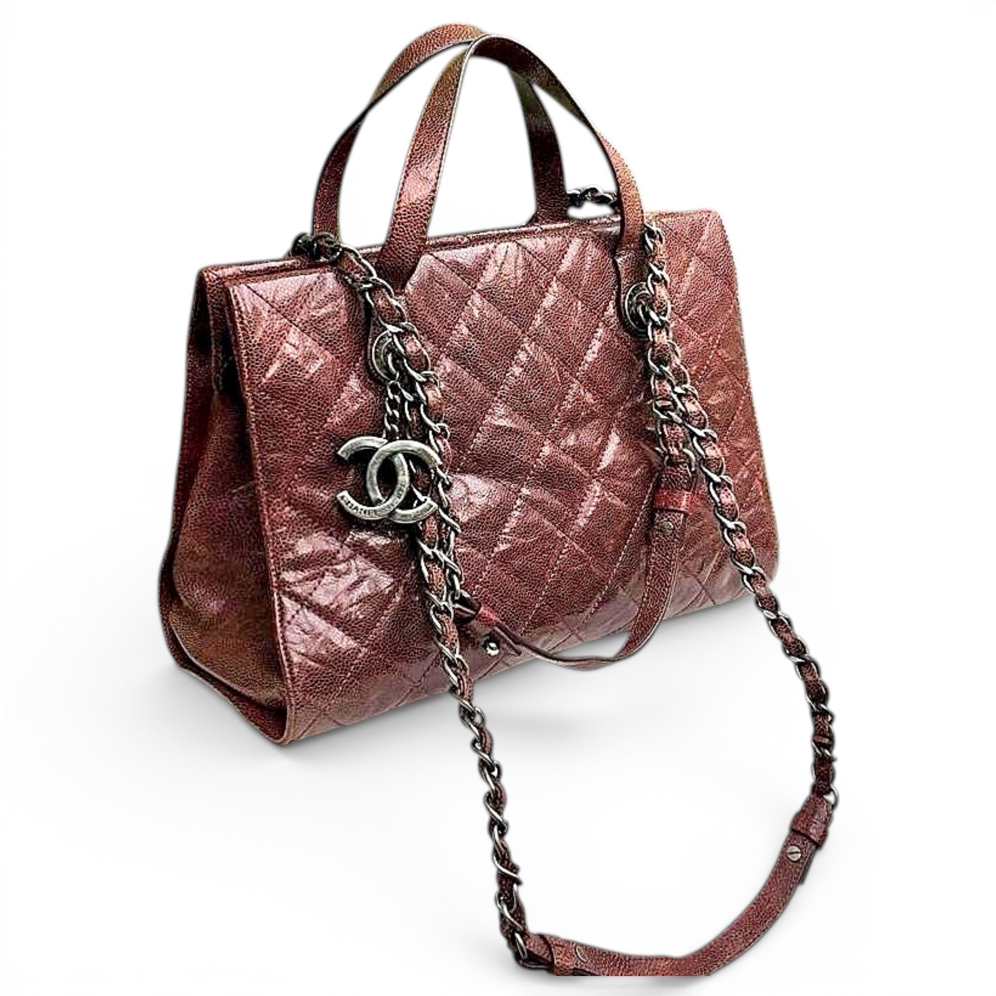 Leather tote