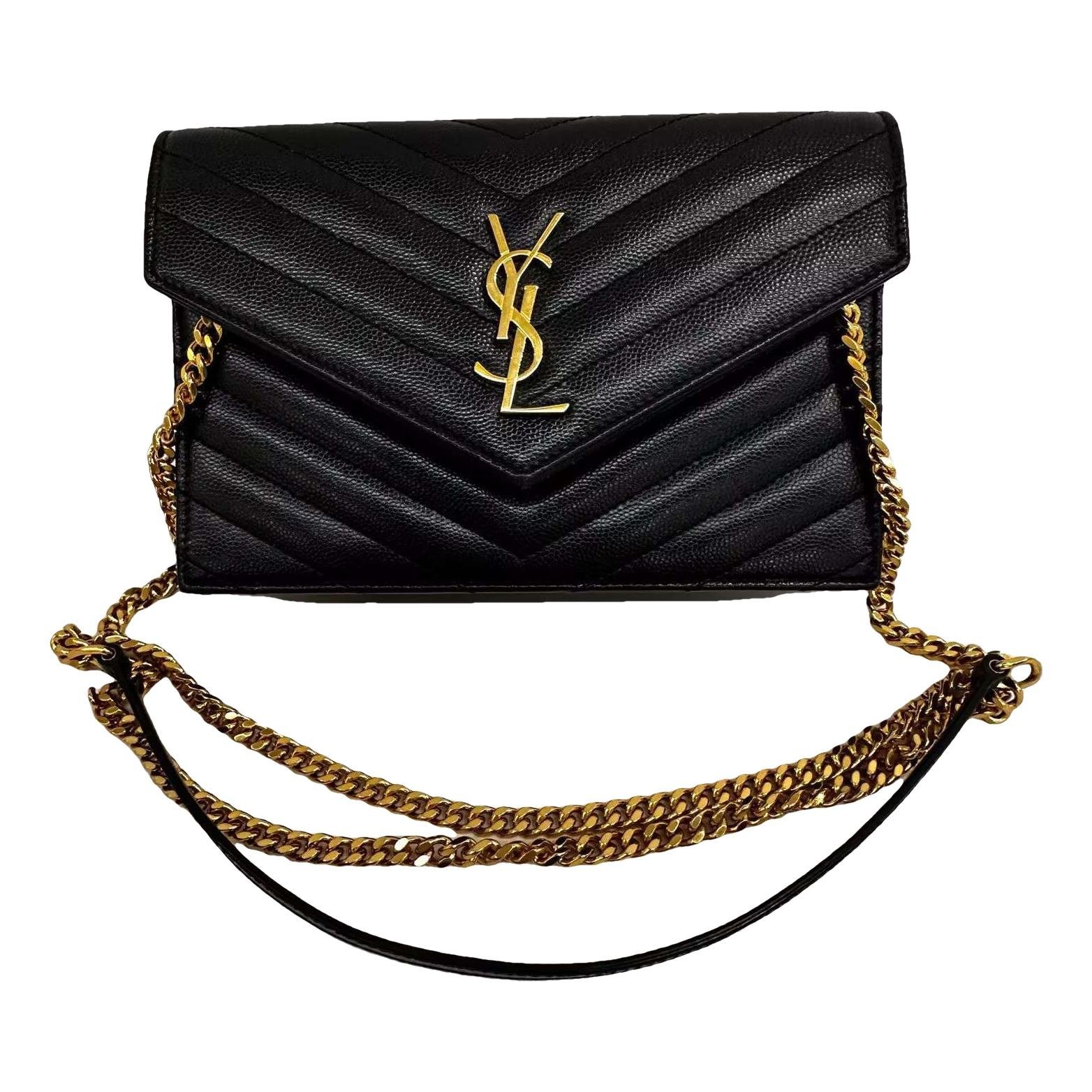 Portefeuille enveloppe leather handbag