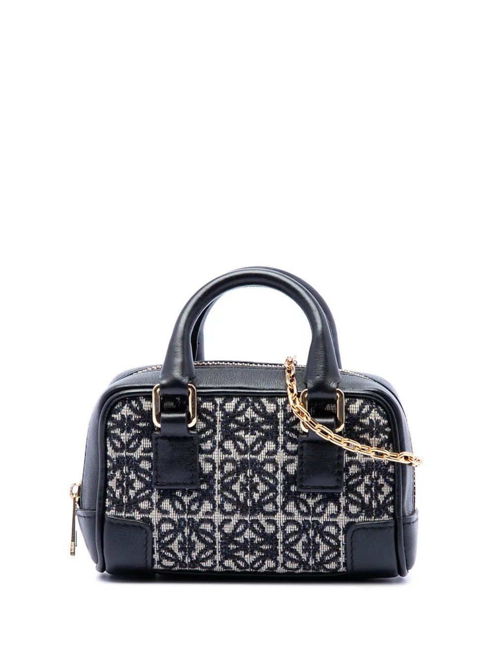 Loewe 2021 Nano Anagram Canvas Amazona satchel