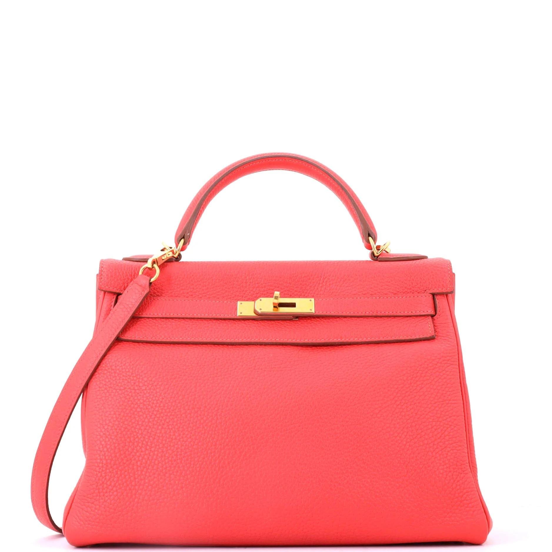 Kelly 32 leather handbag