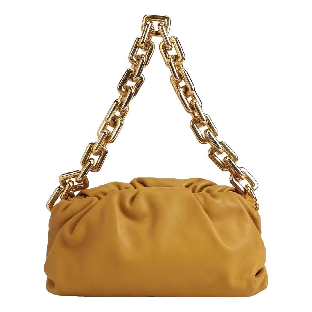 Pouch leather handbag