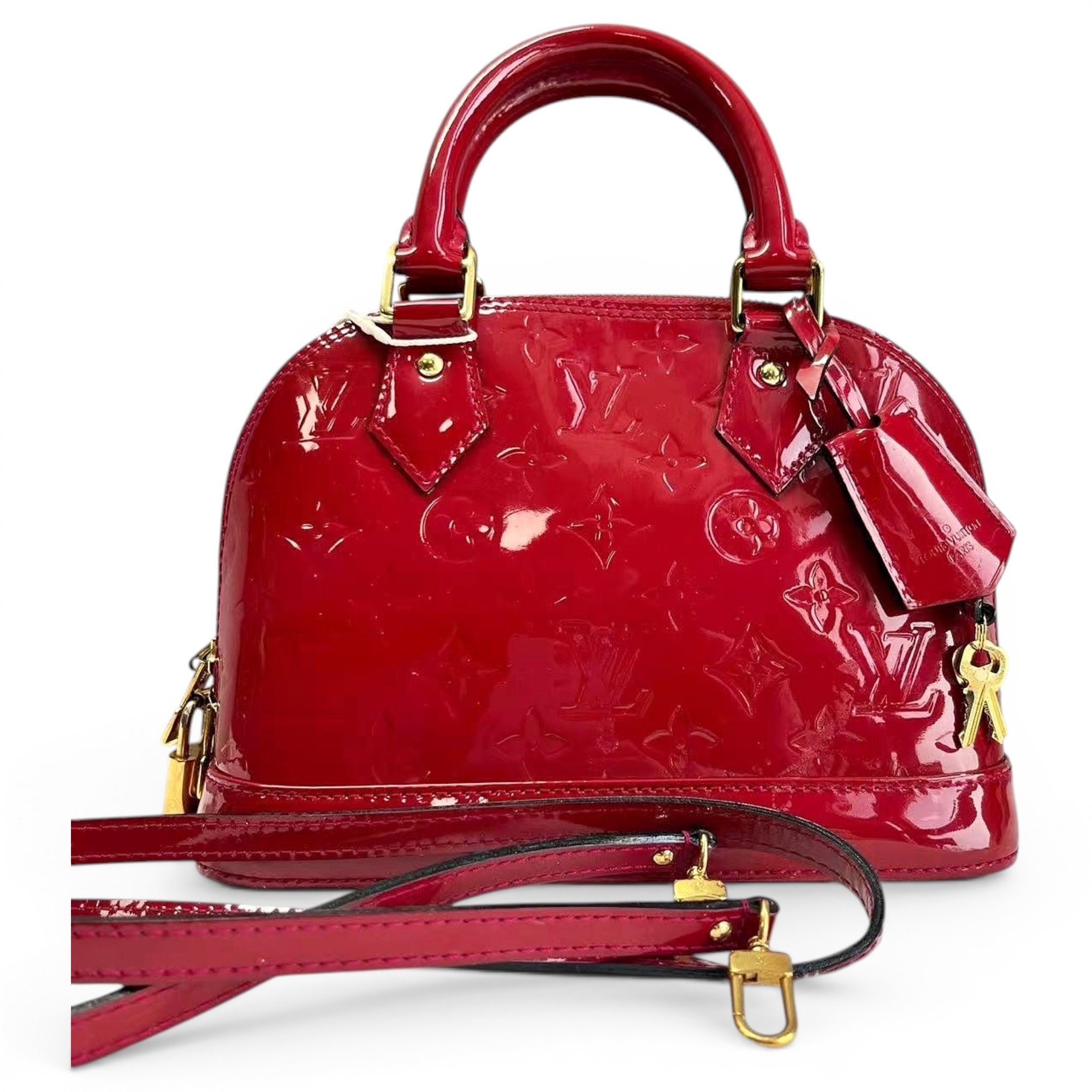 Alma BB patent leather handbag