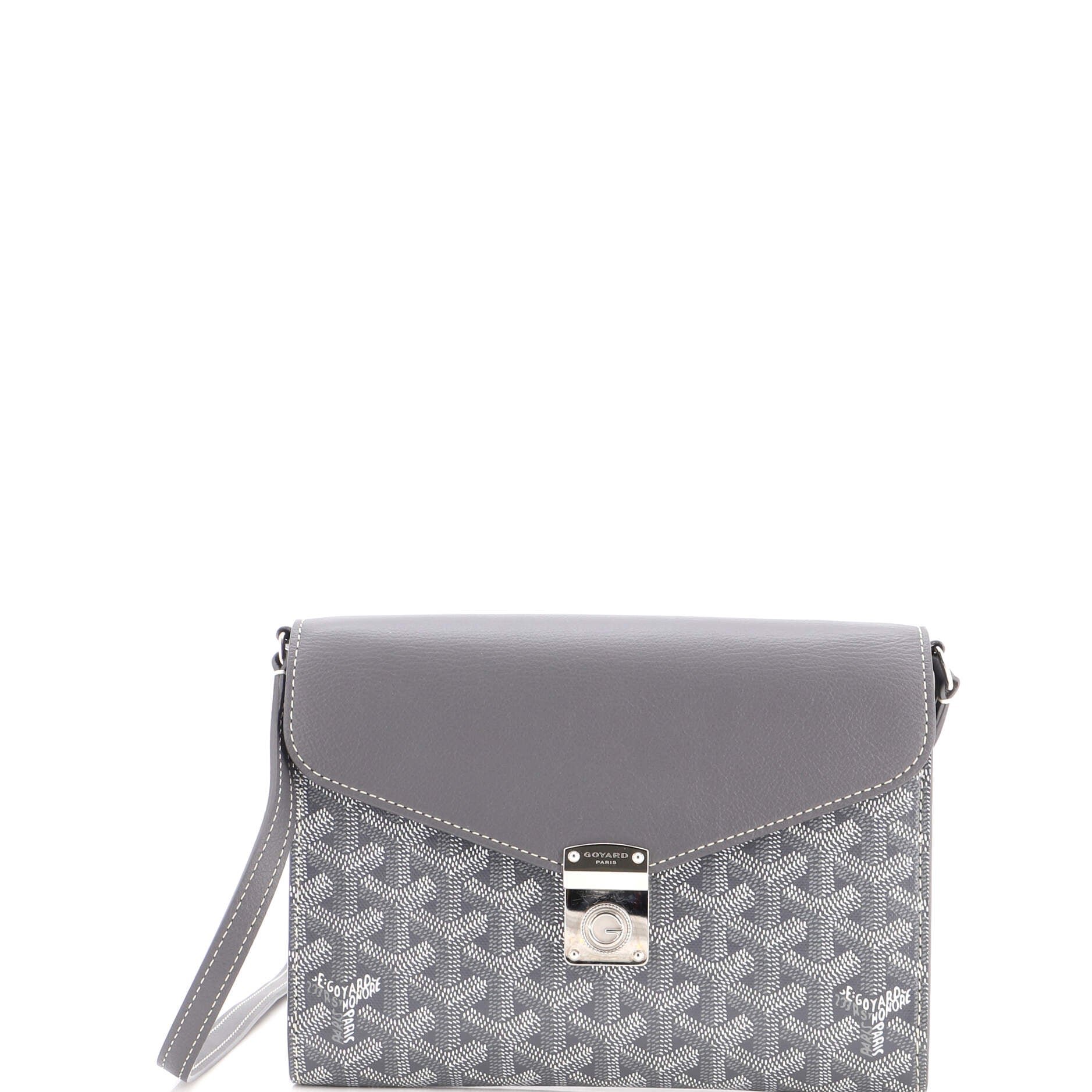 Chypre Wallet on Strap Coated Canvas with Leather
