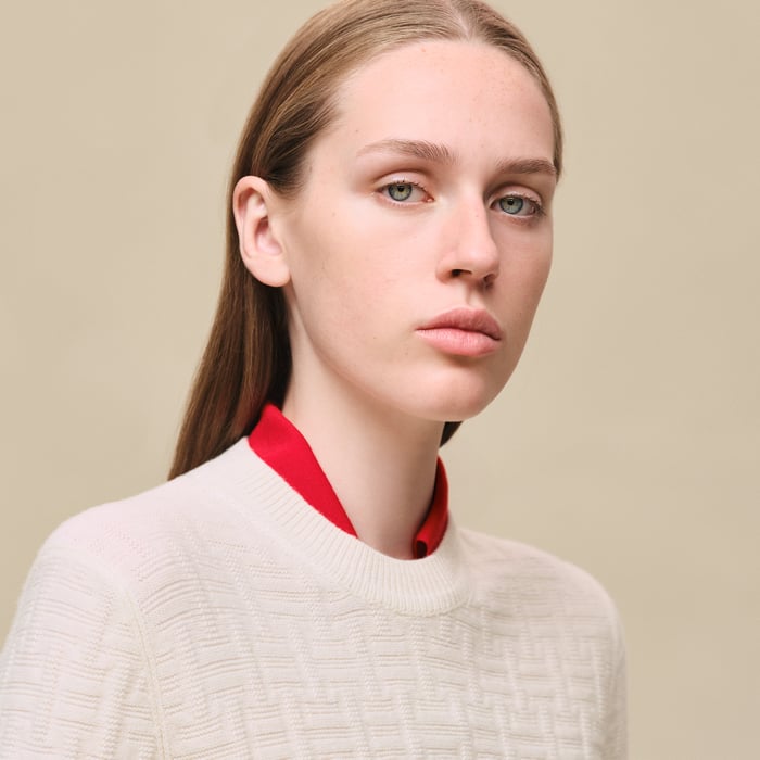 Blanc Naturel "H Voyage" Long-sleeve Sweater