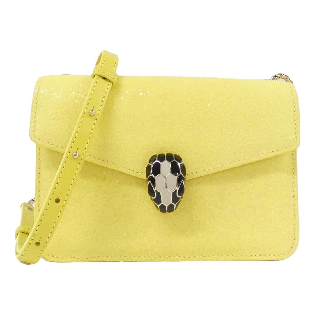 Serpenti leather handbag