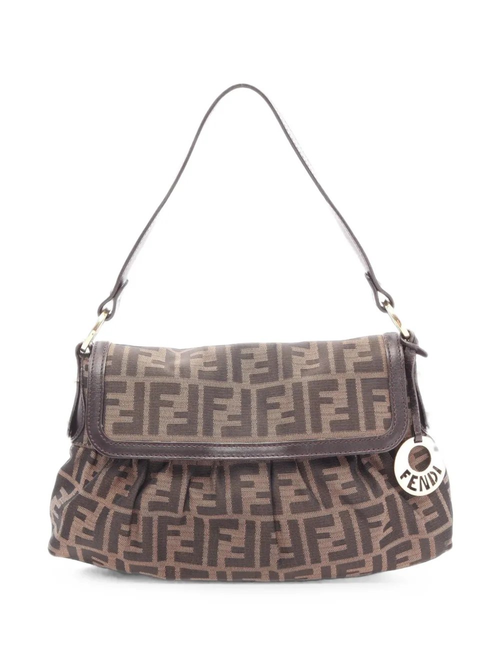 2000s Zucca logo-charm shoulder bag