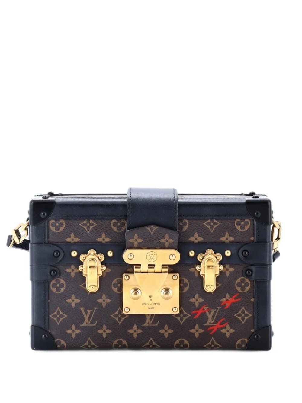 Petite Malle Handbag Monogram Canvas clutch bag