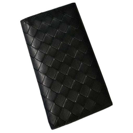 Leather clutch bag