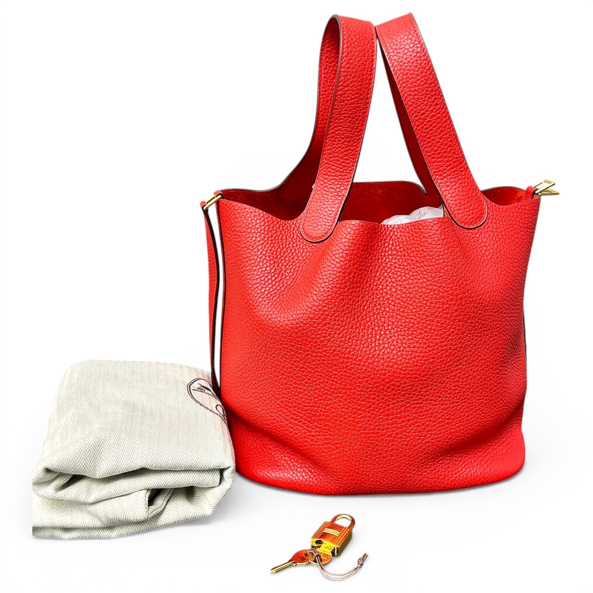 Picotin leather handbag