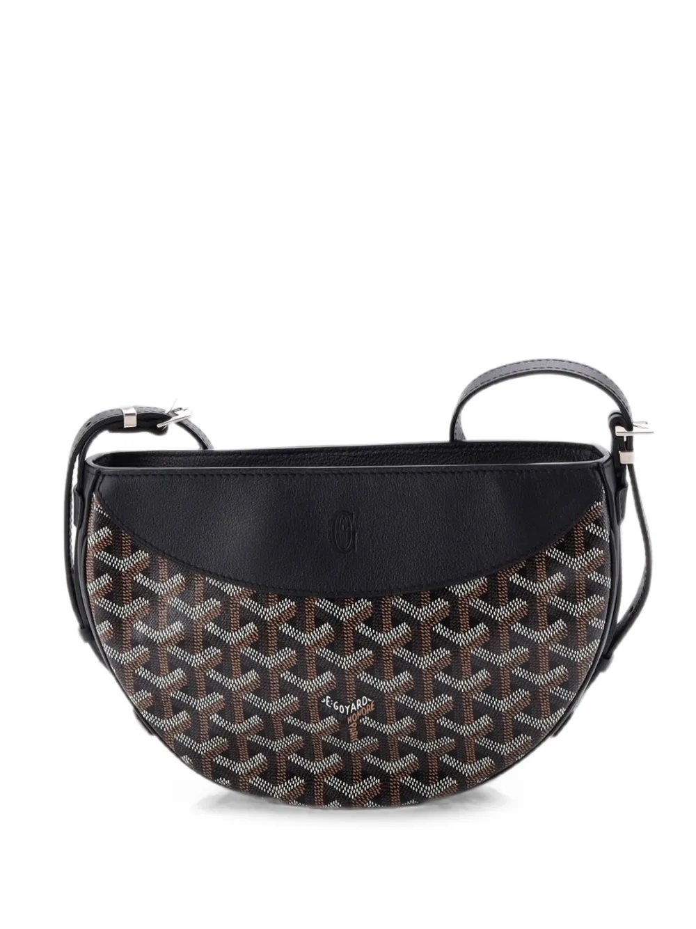 Hirondelle Coated Canvas and Leather shoulder bag