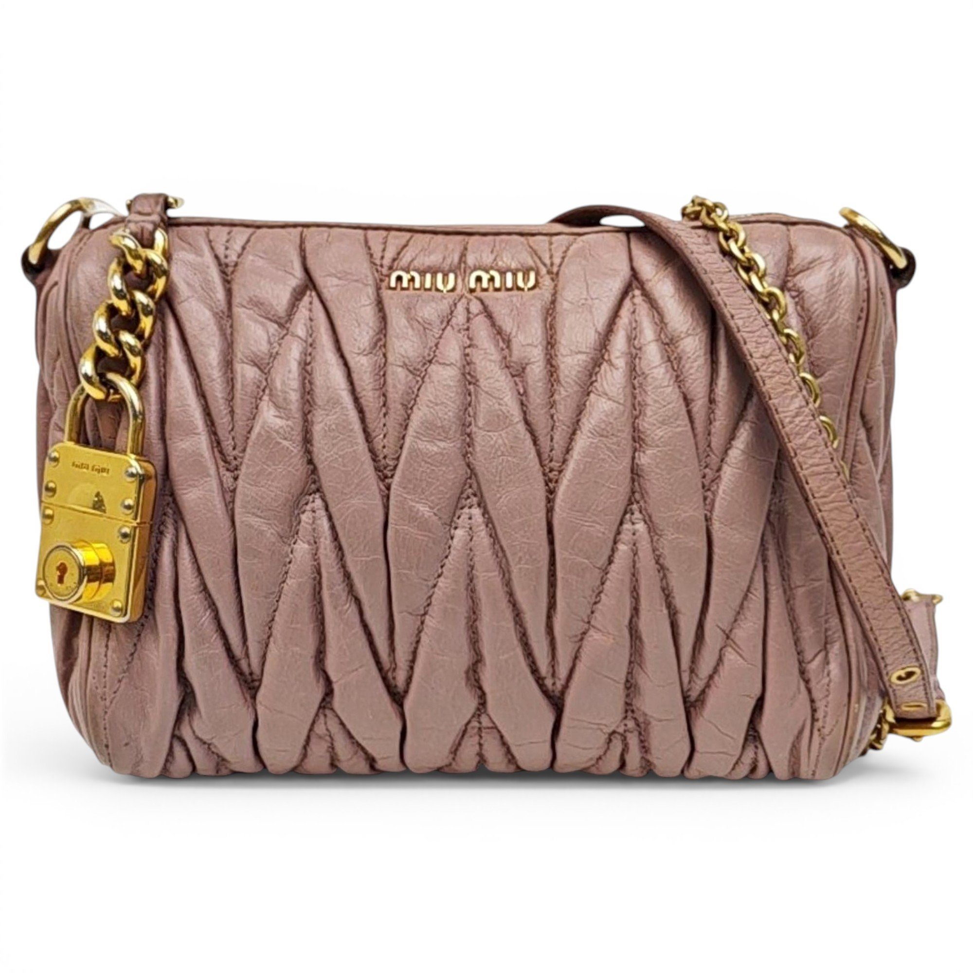 Miu delice leather handbag