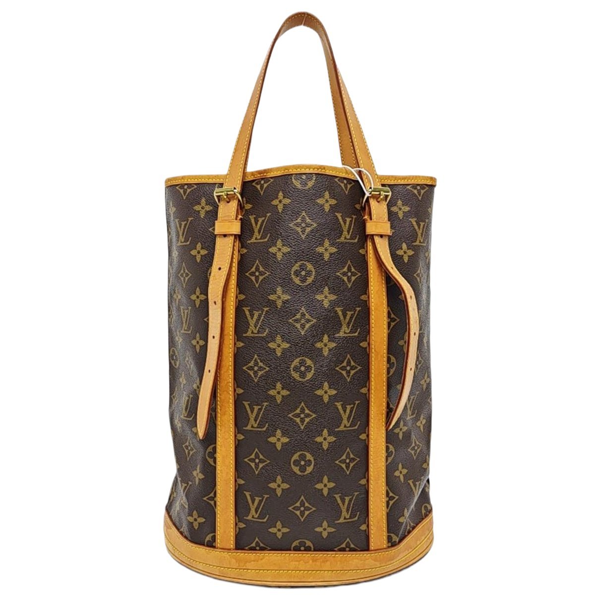 Bucket leather handbag