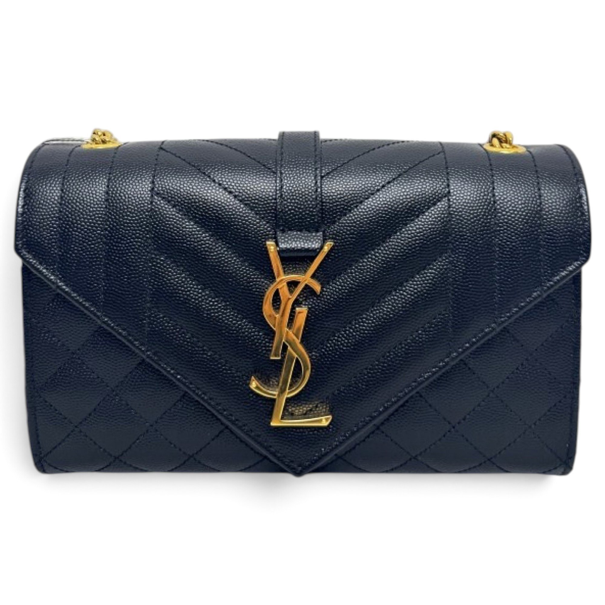Envelope leather handbag