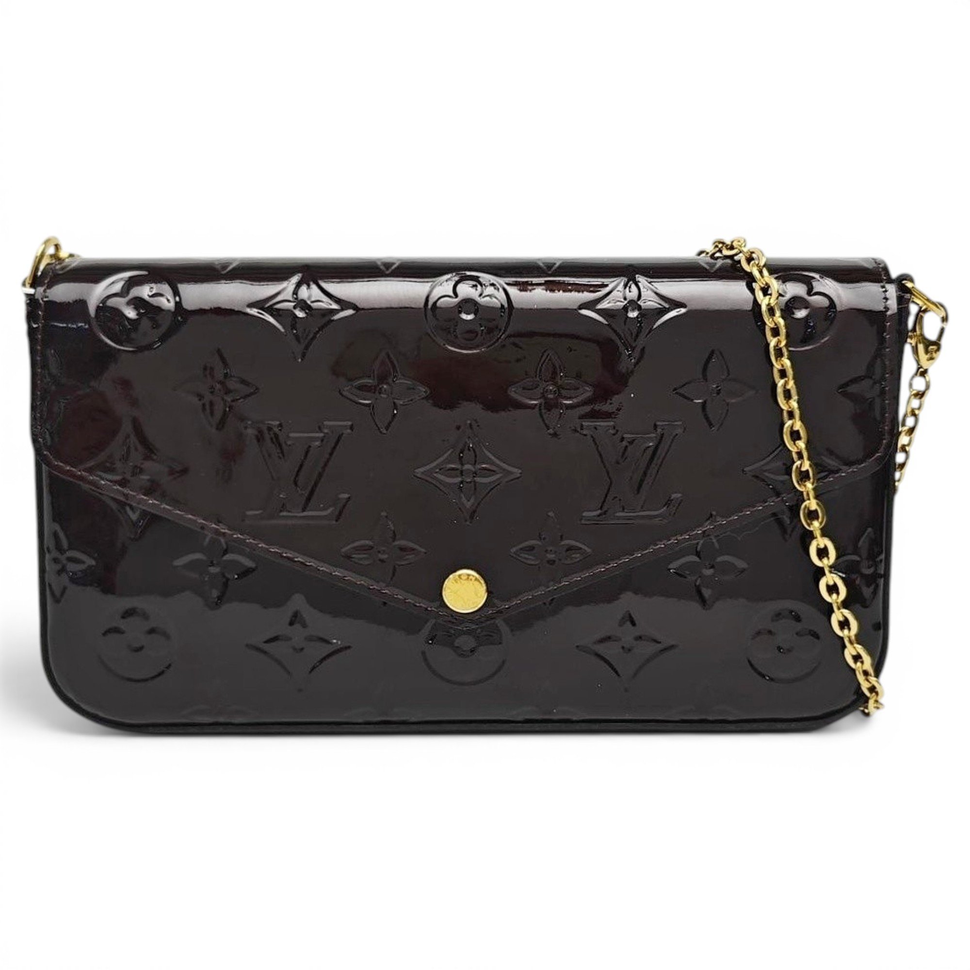 Félicie patent leather handbag