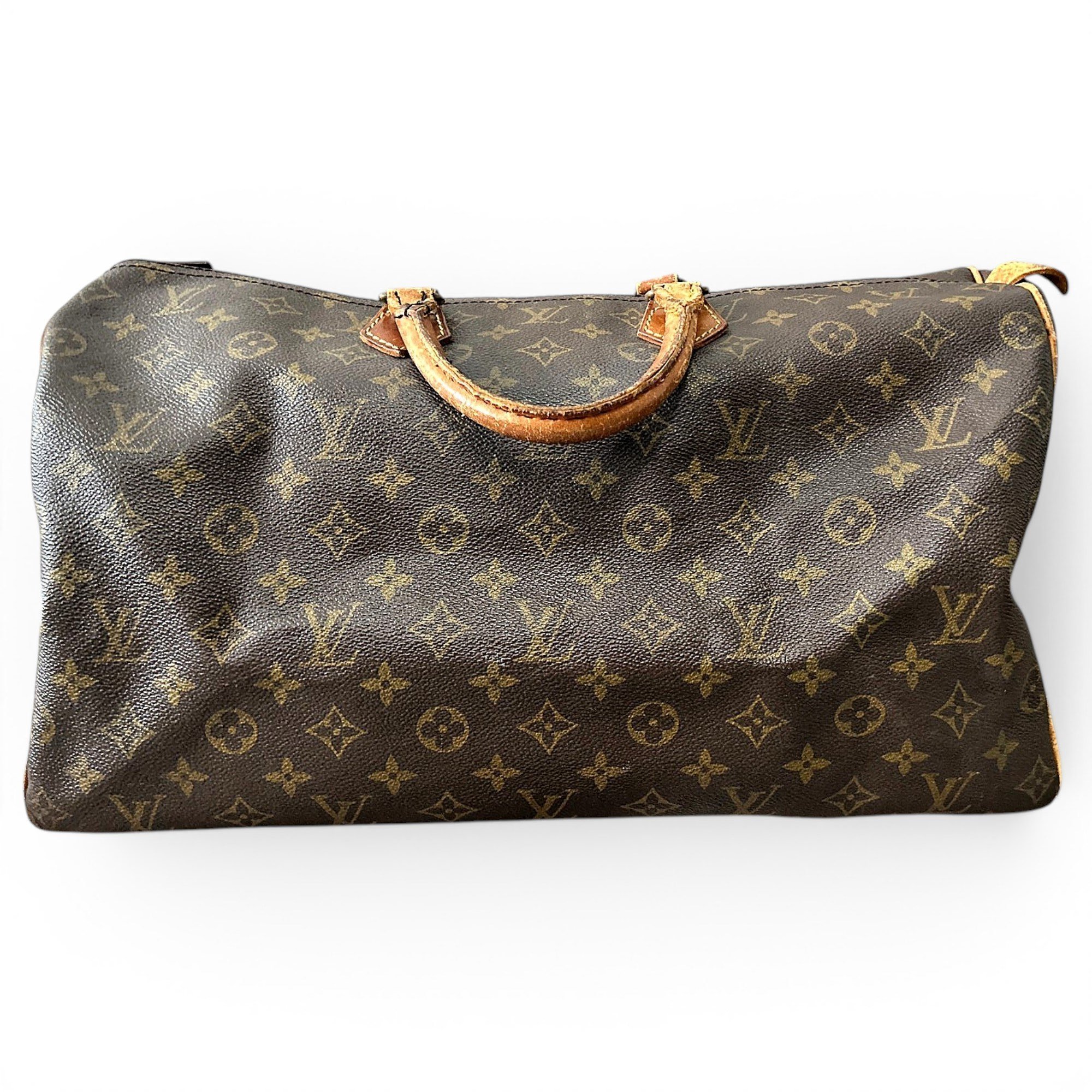 Keepall leather travel bag