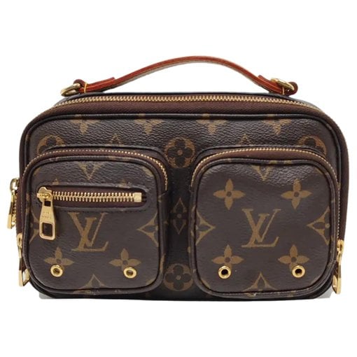 Croisé Utility leather handbag