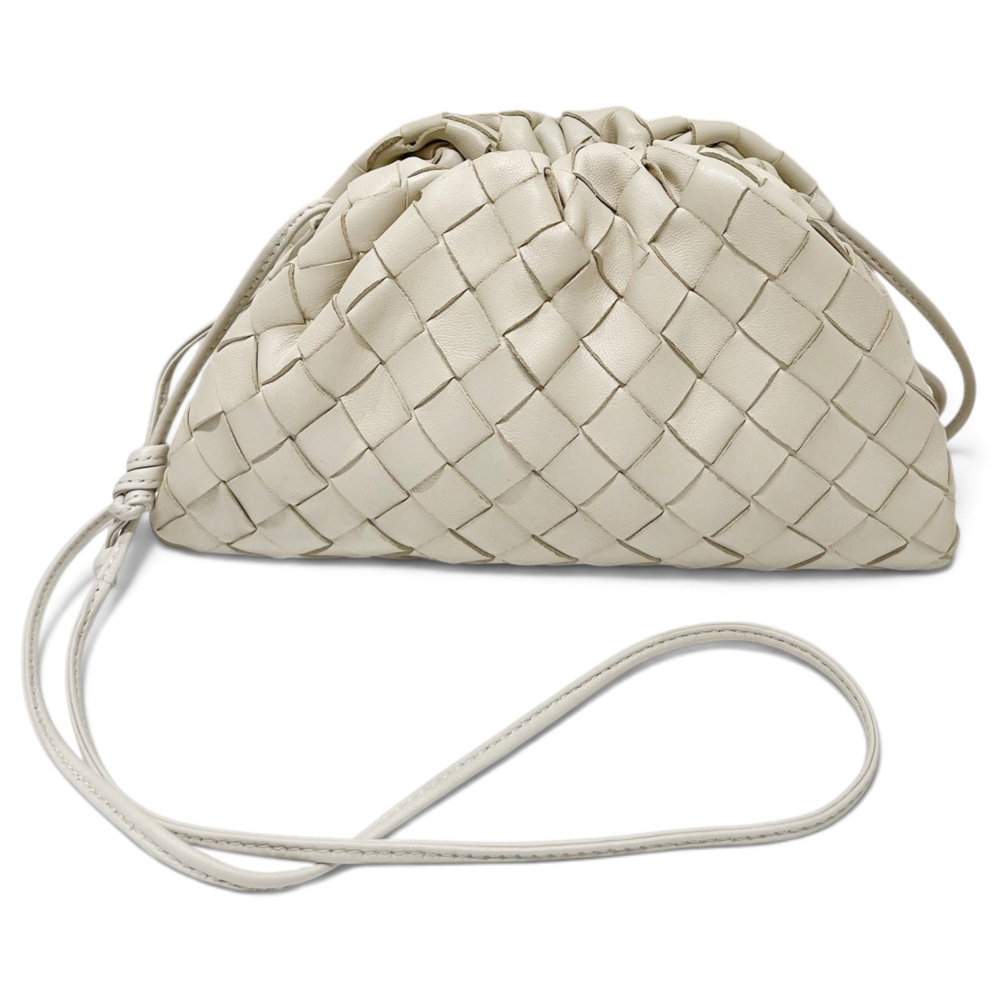Pouch leather handbag