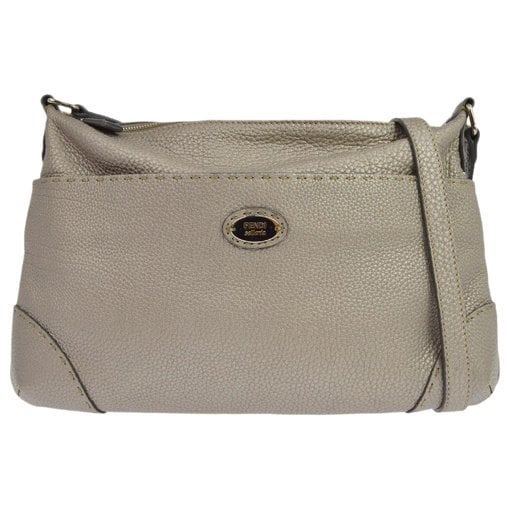 Pocket leather crossbody bag