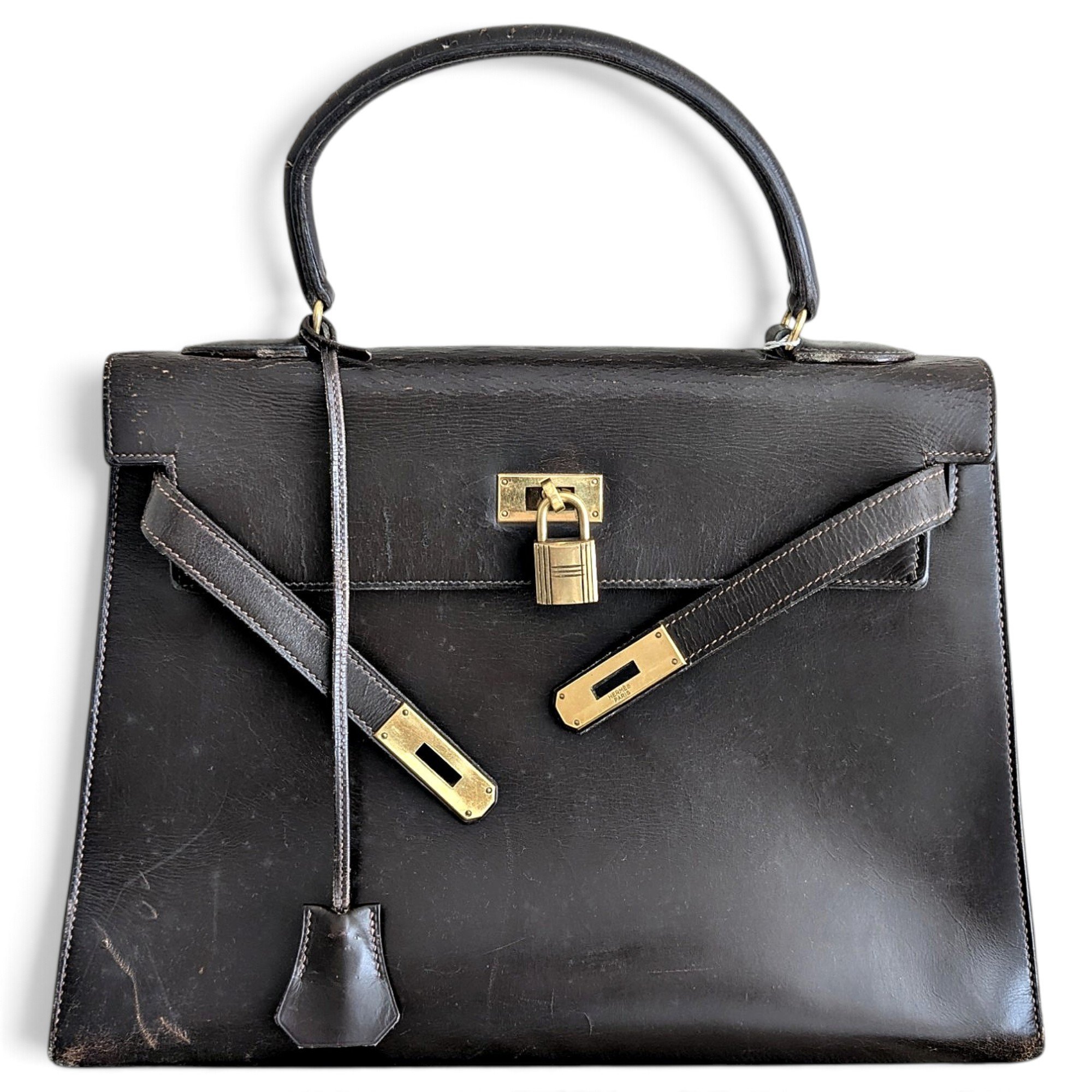 Kelly 32 leather handbag